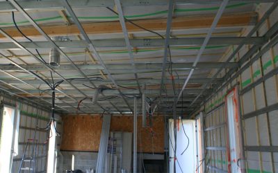 isolation de plafond en ouate de cellulose avec membrane freine vapeur
